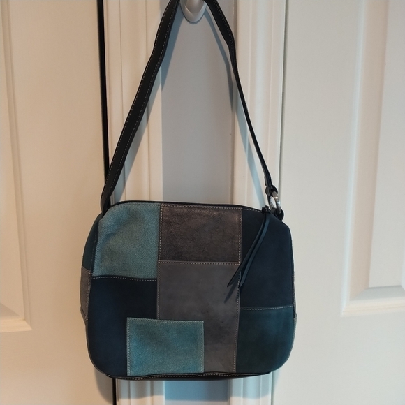 Franco Sarto Leather Patch Shoulder Bag - Picture 8 of 13